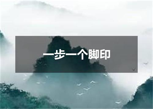 一步一个脚印