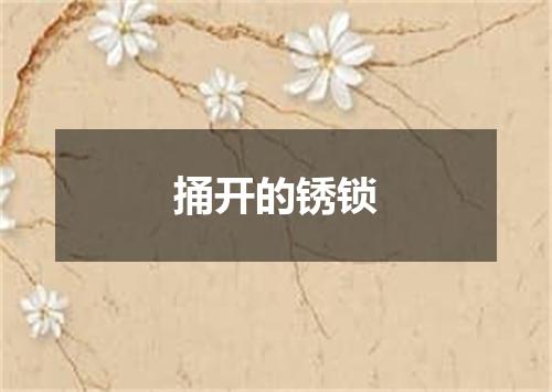 捅开的锈锁