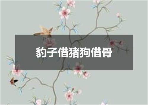 豹子借猪狗借骨